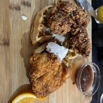 Corks wine & charcuterie - Chicken and waffles, a must try! - Wine Bars Near Me - Albany, Georgia Corks wine & charcuterie - Chicken and waffles, a must try! - Wine Bars Near Me - Albany, Georgia