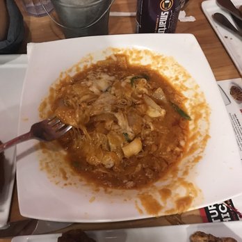 Bonchon Norfolk - This is their ddukboki.   when it came out it really looked like tomato soup with shredded cheese on top. - Chicken Wings Near Me - Norfolk, Virginia