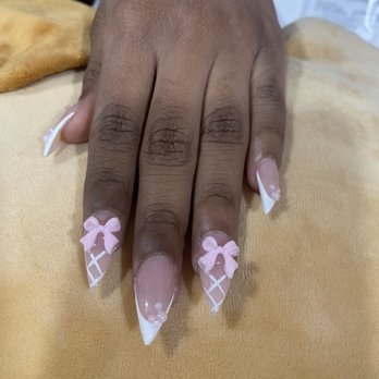 Pageant nails & spa - Finished stiletto nail set - Waxing Near Me - Chandler, Arizona Pageant nails & spa - Finished stiletto nail set - Waxing Near Me - Chandler, Arizona