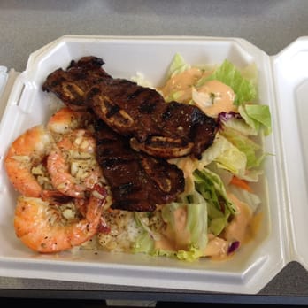 Steak Rave - Kalbi shrimp plate yummy - Fast Food Near Me - Kailua, Hawaii Steak Rave - Kalbi shrimp plate yummy - Fast Food Near Me - Kailua, Hawaii