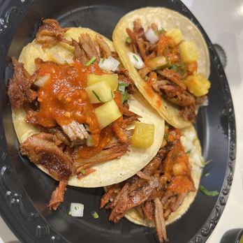 Mercado Gonzalez - Al Pastor Tacos with pineapple from Los Guichos - Mexican Near Me - Costa Mesa, California