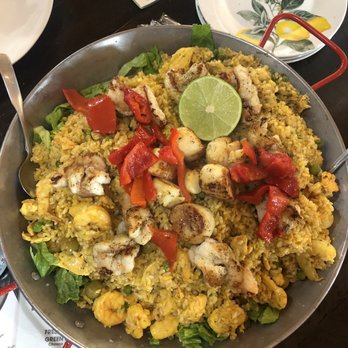 Flavory Bistro - Seafood Paella for 4 but can feed up to 8! - Mediterranean Near Me - Ankeny, Iowa Flavory Bistro - Seafood Paella for 4 but can feed up to 8! - Mediterranean Near Me - Ankeny, Iowa