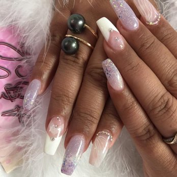 A & A Nails Salon - Dip powder acrylics done by lyn! Her work is so amazing! - Nail Salons Near Me - Honolulu, Hawaii