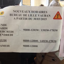 La Poste Colbert - Horaires d'ouverture