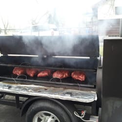 The Ramblin' Pit BBQ Catering - Smoking pork butts