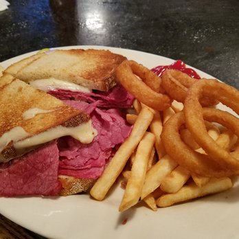 The Irish Times Pub - Reuben with fries and onion rings. &12.95. Pretty good. - Pubs Near Me - Holbrook, New York The Irish Times Pub - Reuben with fries and onion rings. &12.95. Pretty good. - Pubs Near Me - Holbrook, New York