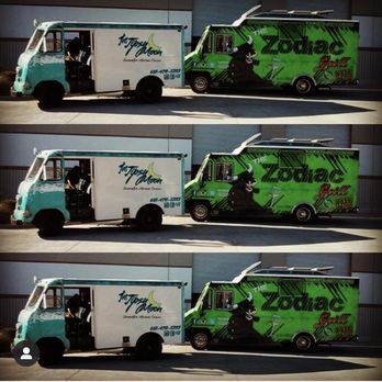 661 Printing - The left is our marketing truck 661 added logos to. The right is my friends truck 661 fully wrapped. - Graphic Design Near Me - Lancaster, California