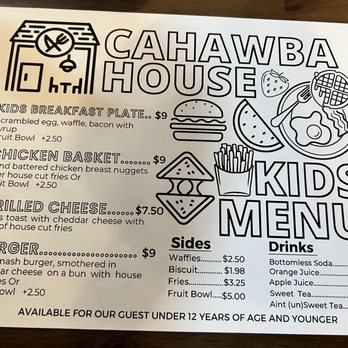 Cahawba House - Menu - Southern Near Me - Montgomery, Alabama
