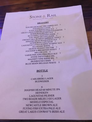 Menu photo 7 Stone & Rail Glen Rock, NJ