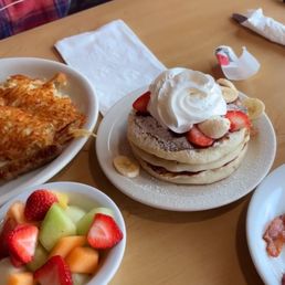 Strawberry Banana Pancakes