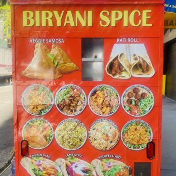 Biryani Spice - a vending machine on a city street - Halal Near Me - New York, New York Biryani Spice - a vending machine on a city street - Halal Near Me - New York, New York