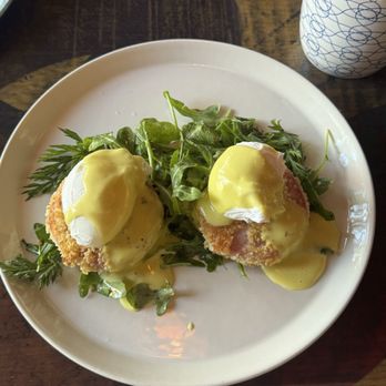 Rood - Eggs Benedict with mortadella - Desserts Near Me - Lakewood, Ohio