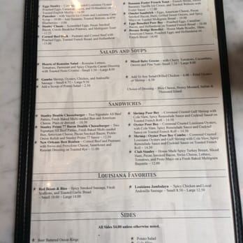 Stanley - Menu pt 1 - Breakfast & Brunch Near Me - New Orleans, Louisiana Stanley - Menu pt 1 - Breakfast & Brunch Near Me - New Orleans, Louisiana