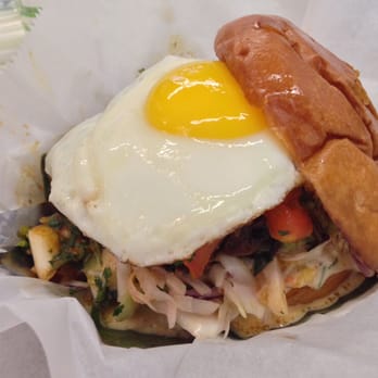 Frita Batidos - Seasonal special pulled pork frita, make it loco no muenster - Cuban Near Me - Ann Arbor, Michigan