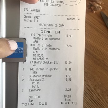 Versailles - I can't believe how BAD the food was for these prices (again this was just my personal experience, service WAS GREAT, food not so much) - Cuban Near Me - Encino, California