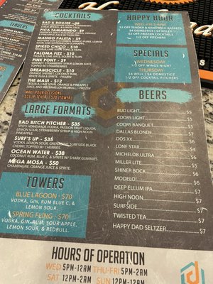Menu photo 7 Pour Decisions Fort Worth, TX