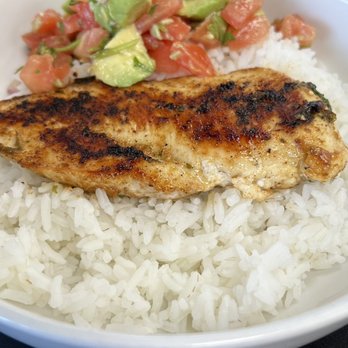 The Humble Plate - Wednesday Special - Grilled Chicken with Avocado salsa & jasmine rice. - Desserts Near Me - Lexington, North Carolina The Humble Plate - Wednesday Special - Grilled Chicken with Avocado salsa & jasmine rice. - Desserts Near Me - Lexington, North Carolina