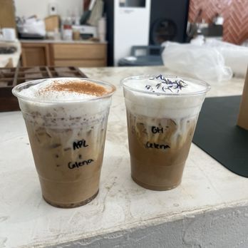 Stray Dogs Coffee Roasters - Apple pie latte and earl grey latte - Coffee Roasteries Near Me - Riverside, California