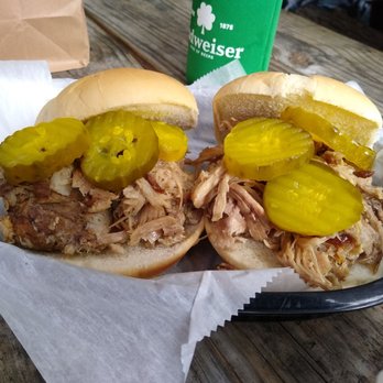Brooklyn Ice House - Double order pulled pork sandwiches - Barbeque Near Me - Brooklyn, New York