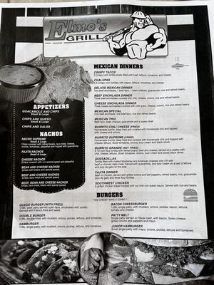 Menu photo 2 Elmo's Grill West Columbia, TX