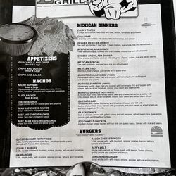 Elmo's Grill - Menu