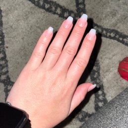 Dip & tip (coffin shape, as short as possible while still maintaining a good shape) w/ ombré design! Dip & tip (coffin shape, as short as possible while still maintaining a good shape) w/ ombré design!