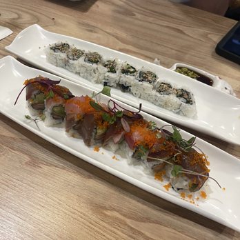 Shin Sushi - Salmon Skin Roll & Ocean Breeze Roll - Japanese Near Me - Pleasant Hill, California Shin Sushi - Salmon Skin Roll & Ocean Breeze Roll - Japanese Near Me - Pleasant Hill, California
