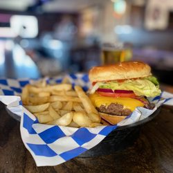 Old Munich Tavern - Fresh never frozen 1/2 lb gourmet burger.
