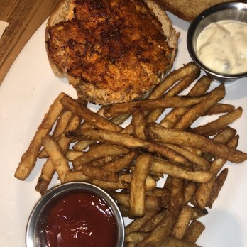Burt & Max's - Shrimp and Salmon Burger - Bars Near Me - Delray Beach, Florida