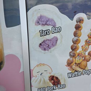 Boba Cucue - Signage on store window - Bubble Tea Near Me - Leander, Texas