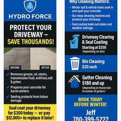 PageMaster Publication Services - Advertising for pressure cleaning services and hard surface sealing