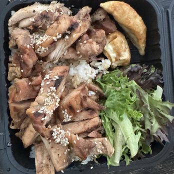 Teriyaki Time - Teriyaki Chicken White Rice Greens Potsticker - Salad Near Me - Clovis, California