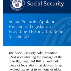 Social Security - Email I received this morning July 4th, 2025! I'm not celebrating yet.