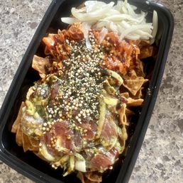 Ginger Avocado and spicy mayo nachos Ginger Avocado and spicy mayo nachos