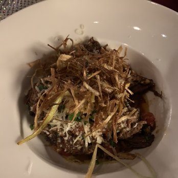 The Foundry Grill - The special short rib gnocchi topped with fried green onions. - American Near Me - Sundance, Utah
