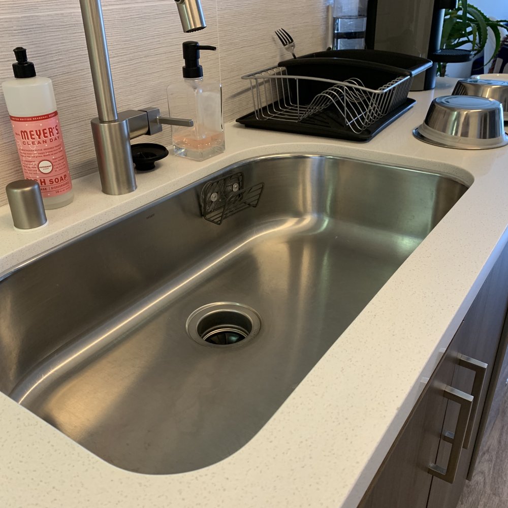 Spectacular Housekeeping - Kitchen sink and dog bowls looking so shiny! - Home Cleaning Near Me Spectacular Housekeeping - Kitchen sink and dog bowls looking so shiny! - Home Cleaning Near Me