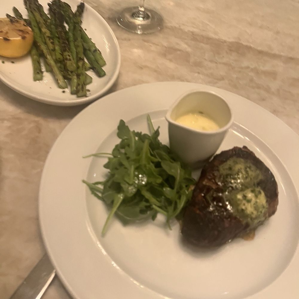 RH Rooftop Restaurant at RH Raleigh - 8oz filet and asparagus - Breakfast & Brunch Near Me - Raleigh, North Carolina RH Rooftop Restaurant at RH Raleigh - 8oz filet and asparagus - Breakfast & Brunch Near Me - Raleigh, North Carolina