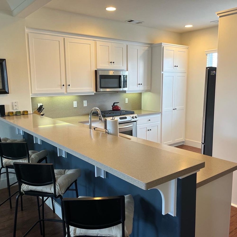 Upscale Painting - Loving my bright, newly-painted kitchen cabinetry - Painters Near Me Upscale Painting - Loving my bright, newly-painted kitchen cabinetry - Painters Near Me