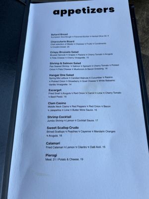 Menu photo 4 Hangar One Bistro Eatery & Bar St. Augustine, FL