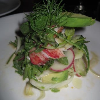 Frances - Brokaw Ranch Hass Avocado & Maine Lobster Salad, Shaved Fennel, Radish & Meyer Lemon - New American Near Me - San Francisco, California