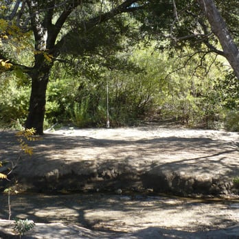 Aliso Canyon Park - A lone rope swing hangs from a tree limb - Hiking Near Me - Granada Hills, California