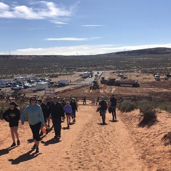 Horseshoe Bend - Current parking lot to left and future one to right! - Hiking Near Me - Page, Arizona Horseshoe Bend - Current parking lot to left and future one to right! - Hiking Near Me - Page, Arizona