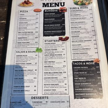 HydeOut Kitchen & Bar - Menu - Bars Near Me - Columbus, Ohio