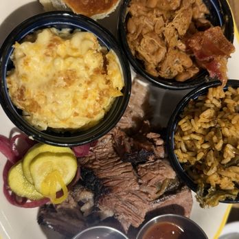 Ruthie's All-Day - Brisket with beans, kimchi rice and Mac - Southern Near Me - Fairfax, Virginia Ruthie's All-Day - Brisket with beans, kimchi rice and Mac - Southern Near Me - Fairfax, Virginia