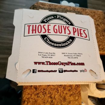 Those Guys Pies - Pizza box - Pizza Near Me - Henderson, Nevada