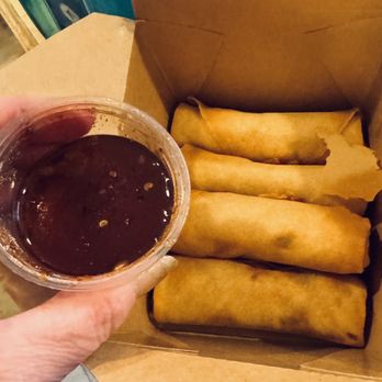 Dek Sen's By Rustic Spoon - Crispy Egg Rolls (5) with homemade sauce - Thai Near Me - Los Angeles, California Dek Sen's By Rustic Spoon - Crispy Egg Rolls (5) with homemade sauce - Thai Near Me - Los Angeles, California