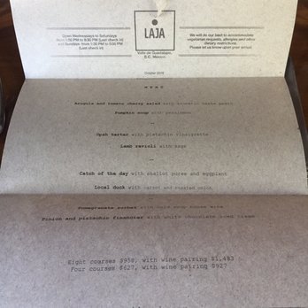 Laja - Set menu options - Modern European Near Me - Valle De Guadalupe, BCN