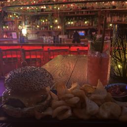 Enchanted Burger and Love potion drink Enchanted Burger and Love potion drink