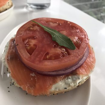 Proper Bagel - Nova Scotia Salmon on everything bagel - open faced - Bagels Near Me - Nashville, Tennessee Proper Bagel - Nova Scotia Salmon on everything bagel - open faced - Bagels Near Me - Nashville, Tennessee