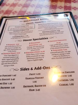 Menu photo 4 Brown House Cafe Woodway, TX